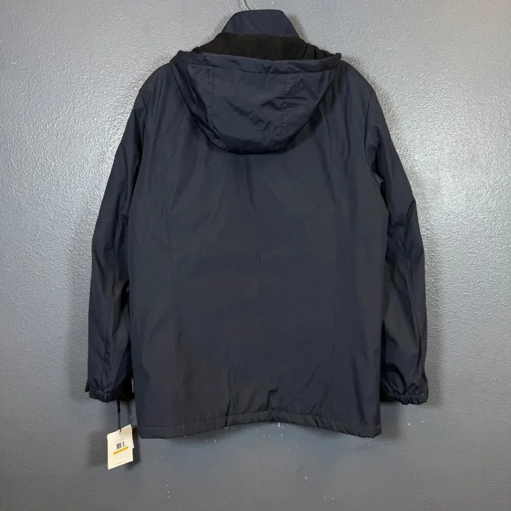 Calvin Klein S men’s blue parka down Winter Jacket Hooded Fleece